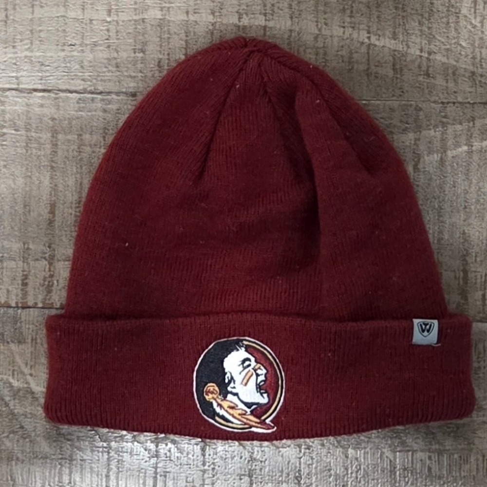 Florida State Top of the World Garnet Cuffed Knit Embroidered Beanie One Size